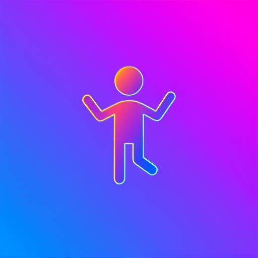 Ikon av en animert figur som symboliserer animasjon.