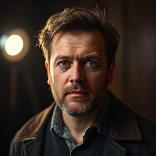 Portrett av Bjørn Sundquist, skuespiller og instruktør ved Akademi for Dramatisk Kunst